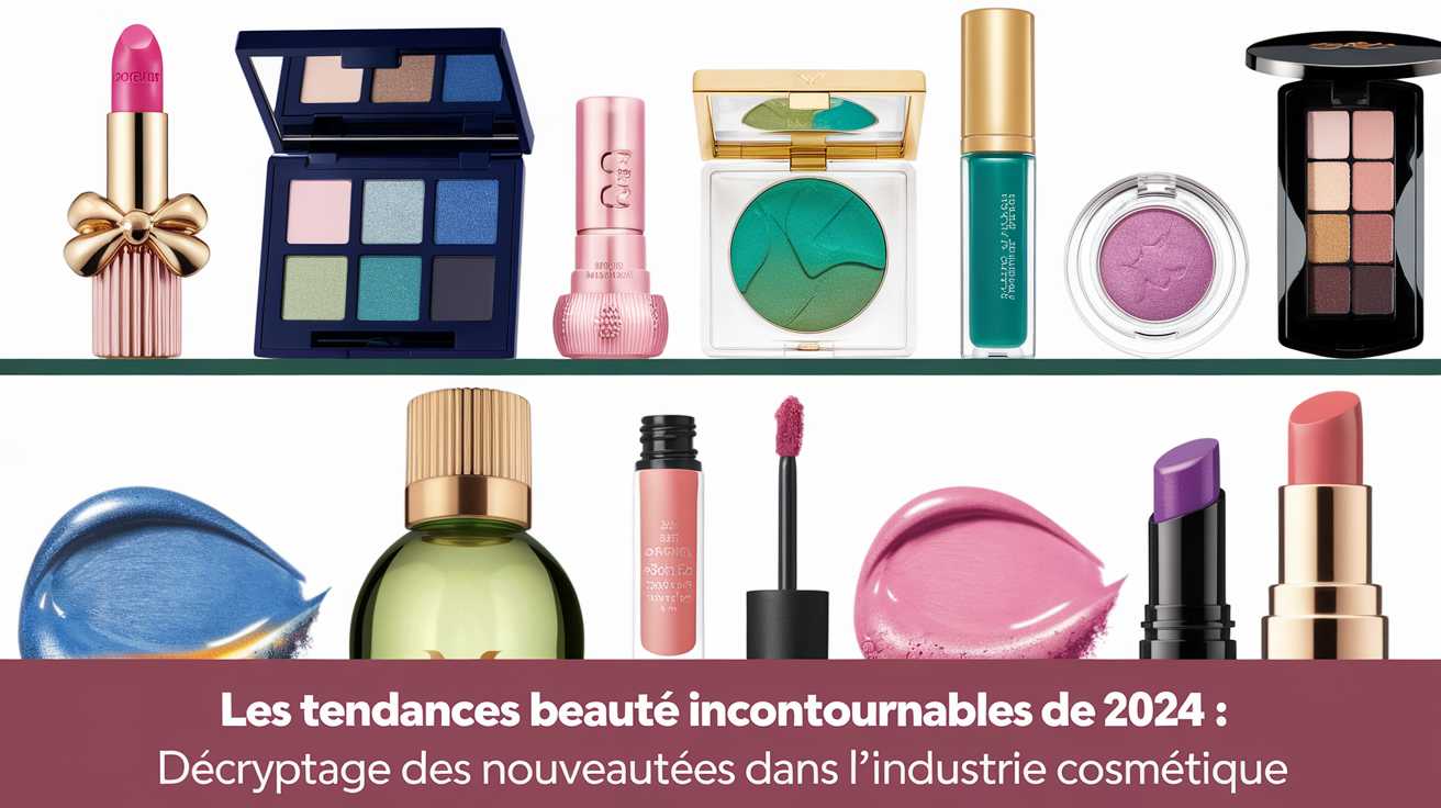 Les tendances beauté incontournables de 2024 : décryptage des nouveautés dans l’industrie cosmétique