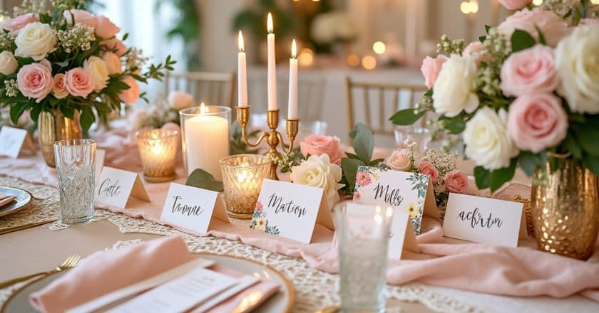Marque-place de mariage : idées créatives pour personnaliser votre réception