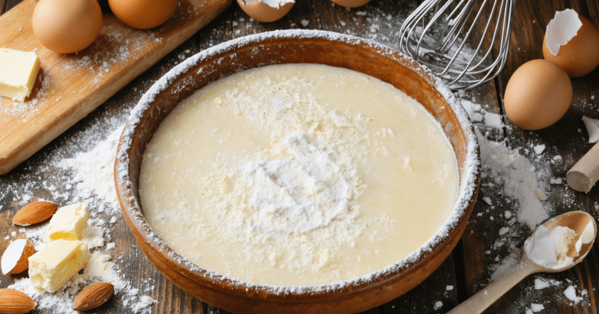 Frangipane : préparation de la crème pour la galette des rois