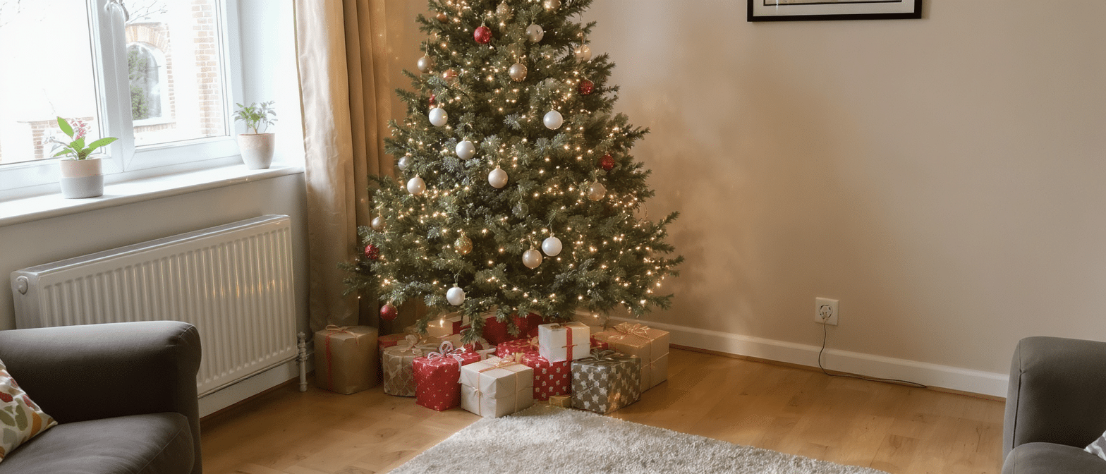L’emplacement id&eacute;al pour votre sapin de No&euml;l : conseils pour le placer dans votre int&eacute;rieur