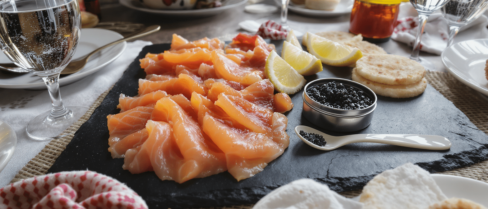 Saumon et caviar : 5 cr&eacute;ations Petrossian pour sublimer vos incontournables de f&ecirc;te