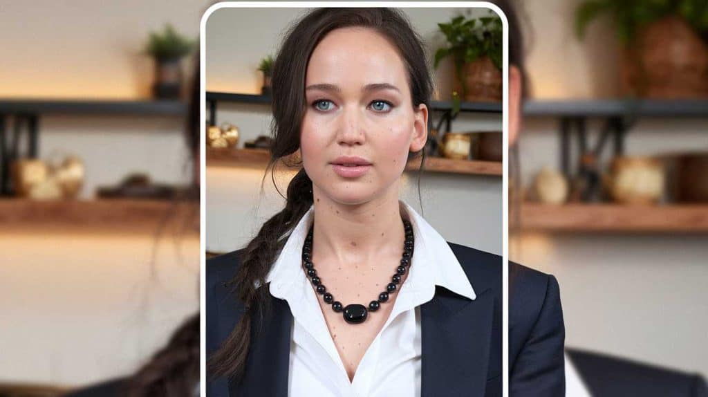 Jennifer Lawrence fait sensation avec l’onyx et remet les bijoux noirs au go&ucirc;t du jour
