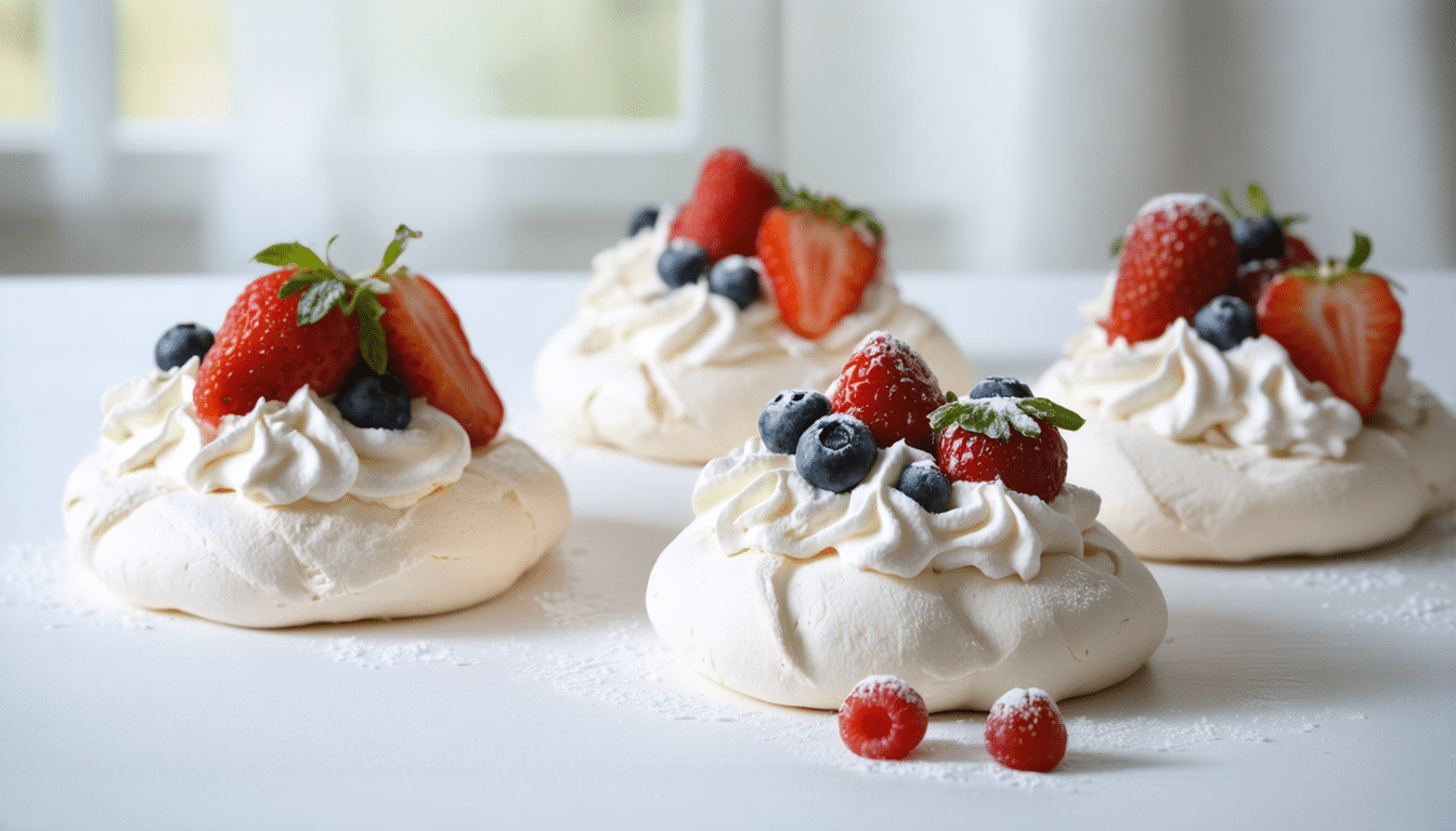 découvrez l'origine fascinante de la pavlova et apprenez à réaliser cette délicieuse meringue croustillante au cœur moelleux, un dessert devenu un incontournable des tables gourmandes.