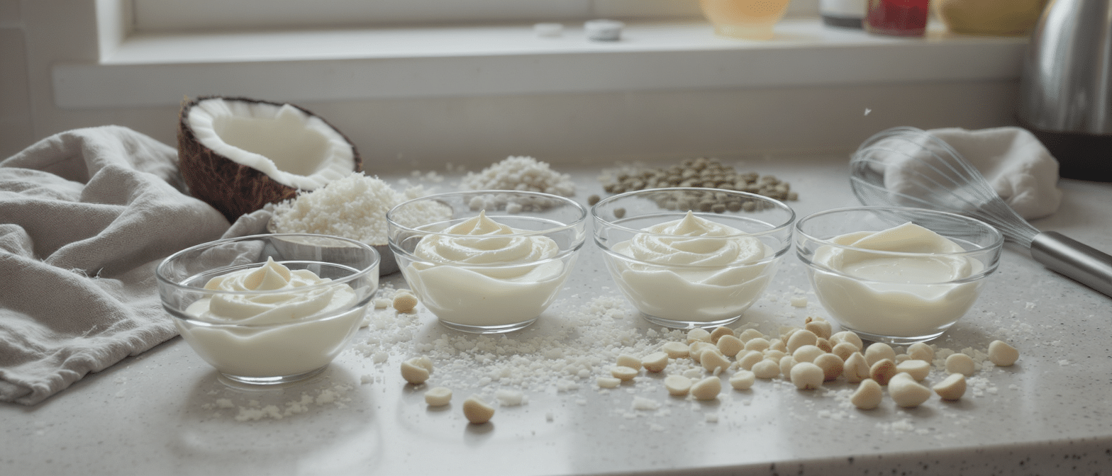 Chantilly vegan : d&eacute;couvrez les alternatives &agrave; la cr&egrave;me avec coco, soja, riz ou cajou