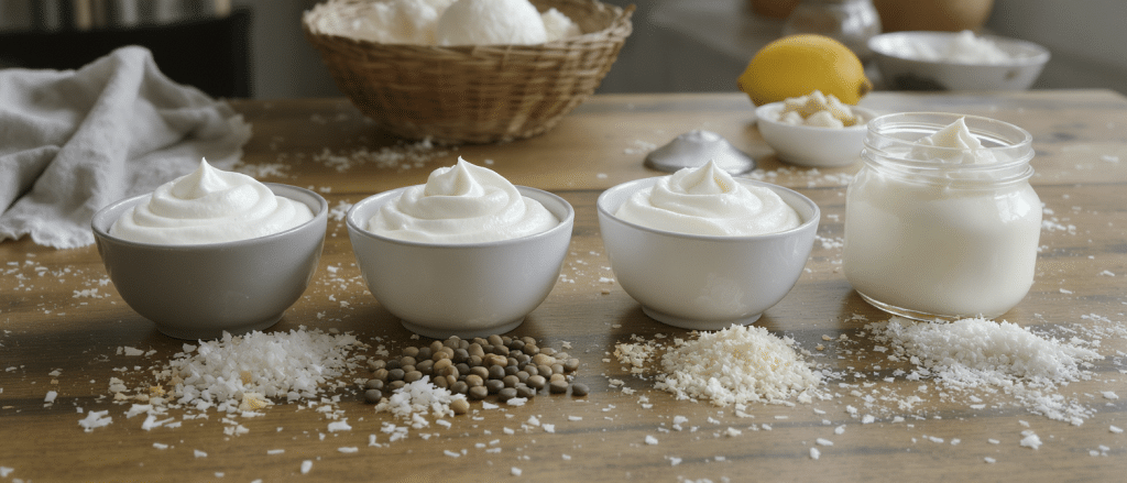 Chantilly vegan : d&eacute;couvrez les alternatives &agrave; la cr&egrave;me avec coco, soja, riz ou cajou