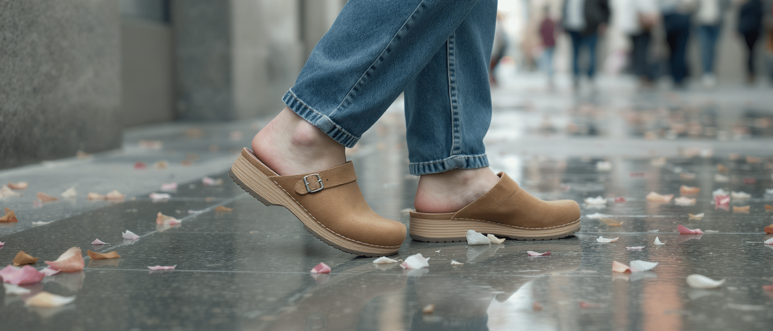 Sabots nouvelle g&eacute;n&eacute;ration : comment ils r&eacute;inventent le jean droit pour ce printemps