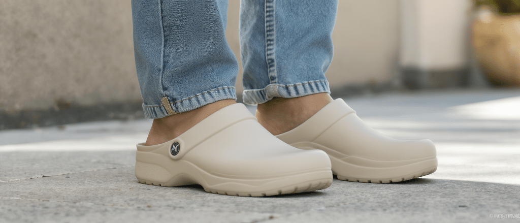 Sabots nouvelle g&eacute;n&eacute;ration : comment ils r&eacute;inventent le jean droit pour ce printemps