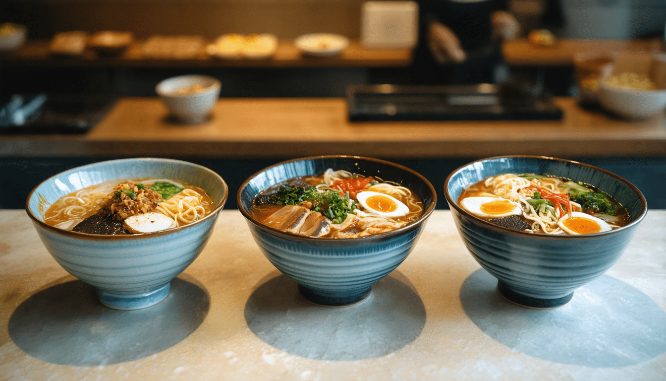 Ramen : guide des diff&eacute;rentes vari&eacute;t&eacute;s de ce plat traditionnel japonais