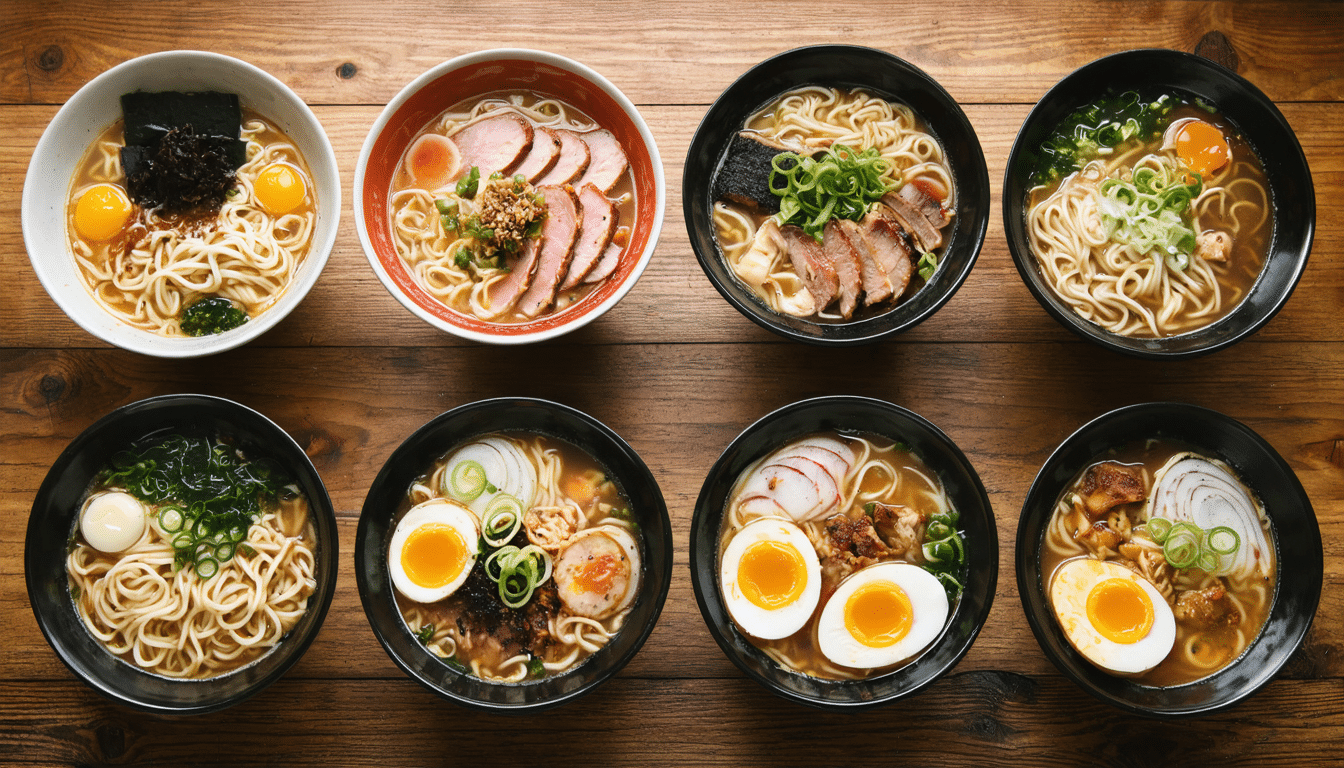 Ramen : guide des diff&eacute;rentes vari&eacute;t&eacute;s de ce plat traditionnel japonais