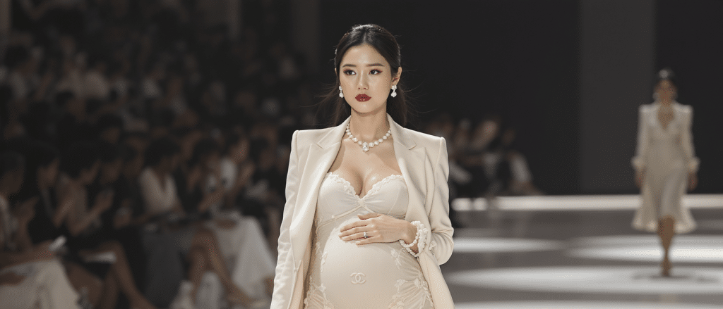 Sora Choi : la silhouette radieuse qui a annonc&eacute; sa grossesse en d&eacute;filant pour Chanel &agrave; S&eacute;oul