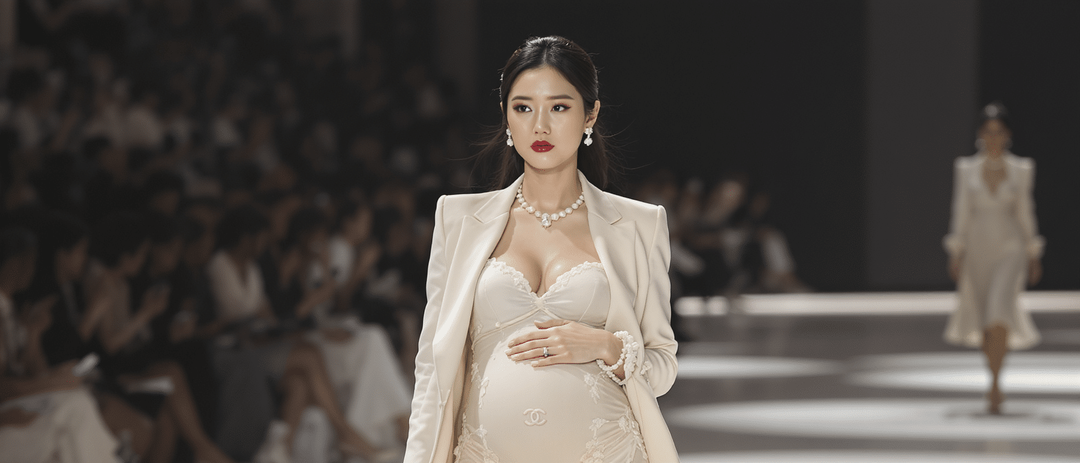 découvrez comment sora choi a illuminé le défilé chanel à séoul en dévoilant sa grossesse avec élégance et une silhouette radieuse.
