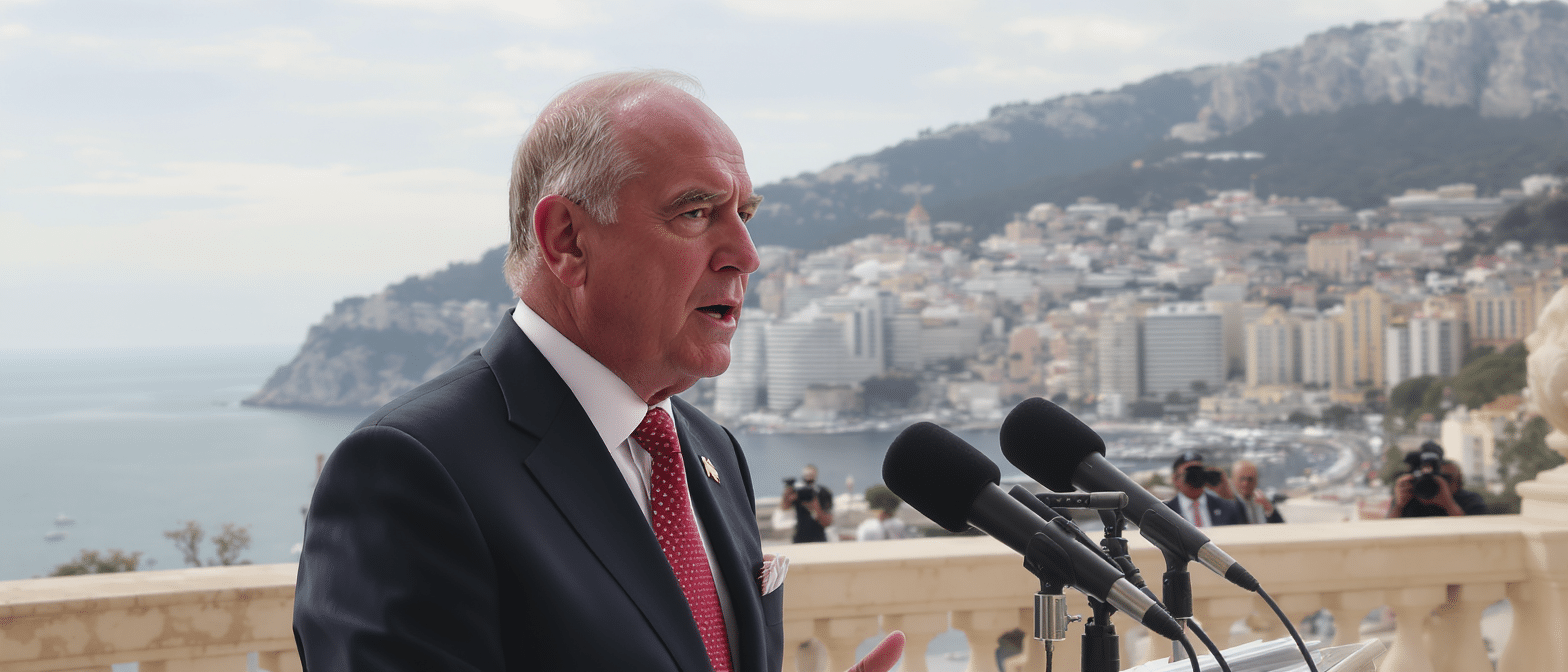 Albert II de Monaco prend la parole apr&egrave;s l’explosion survenue sur le Rocher