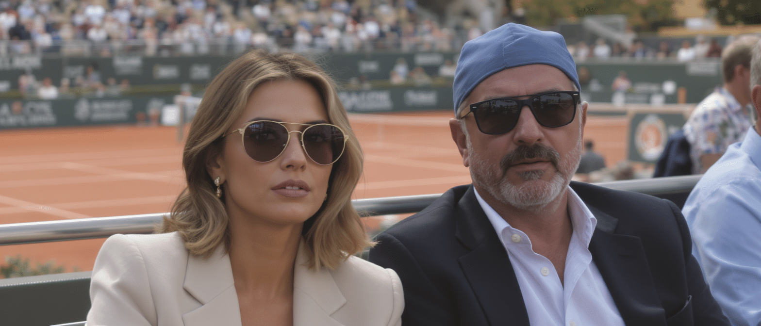 L&eacute;a Seydoux et Tommaso Bertani : zoom sur le myst&eacute;rieux producteur italien aper&ccedil;u &agrave; Roland-Garros