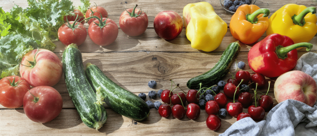 D&eacute;couvrez les fruits et l&eacute;gumes frais &agrave; savourer en juillet