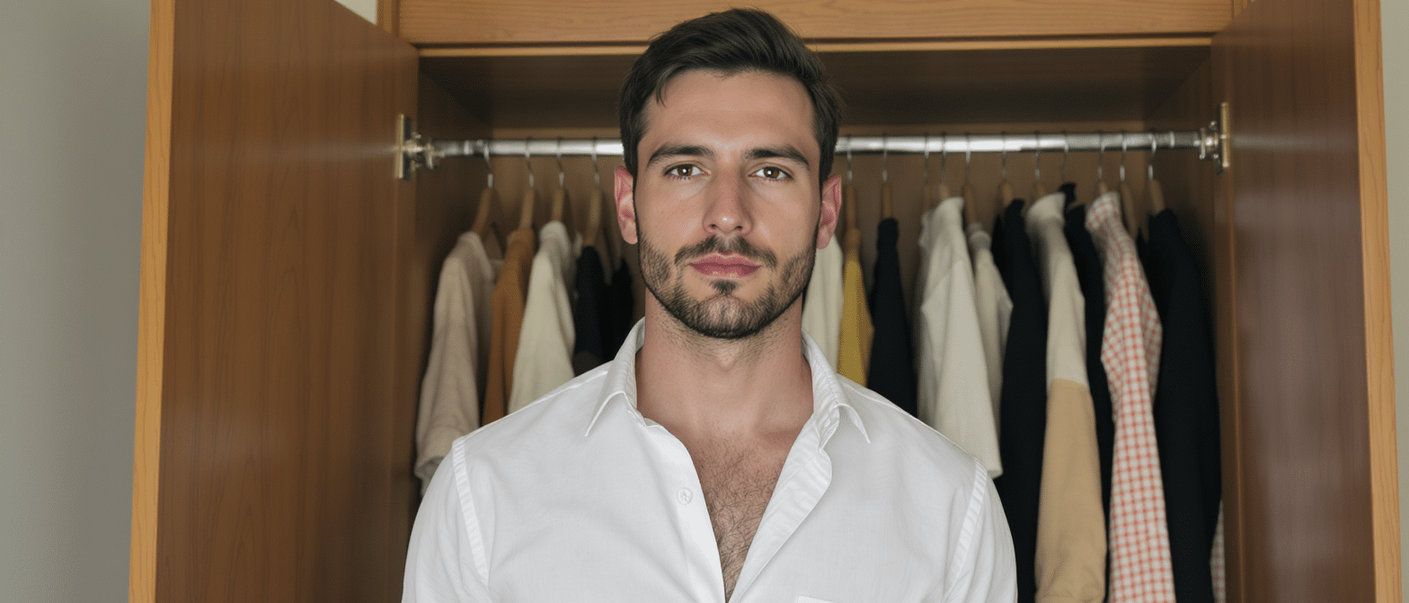 R&eacute;inventer les basiques : quand le d&eacute;collet&eacute; masculin sublime notre dressing avec sensualit&eacute;