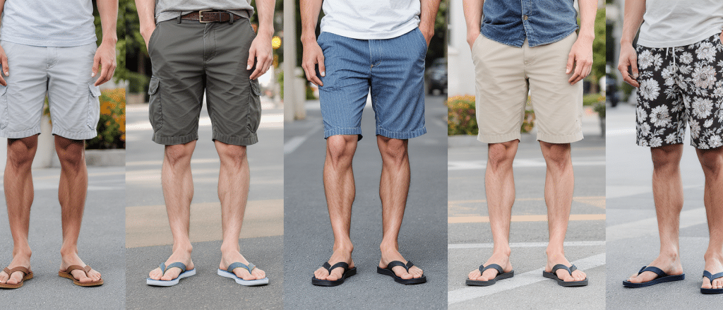 Tongs et bermuda : 5 styles incontournables pour ma&icirc;triser la tendance estivale