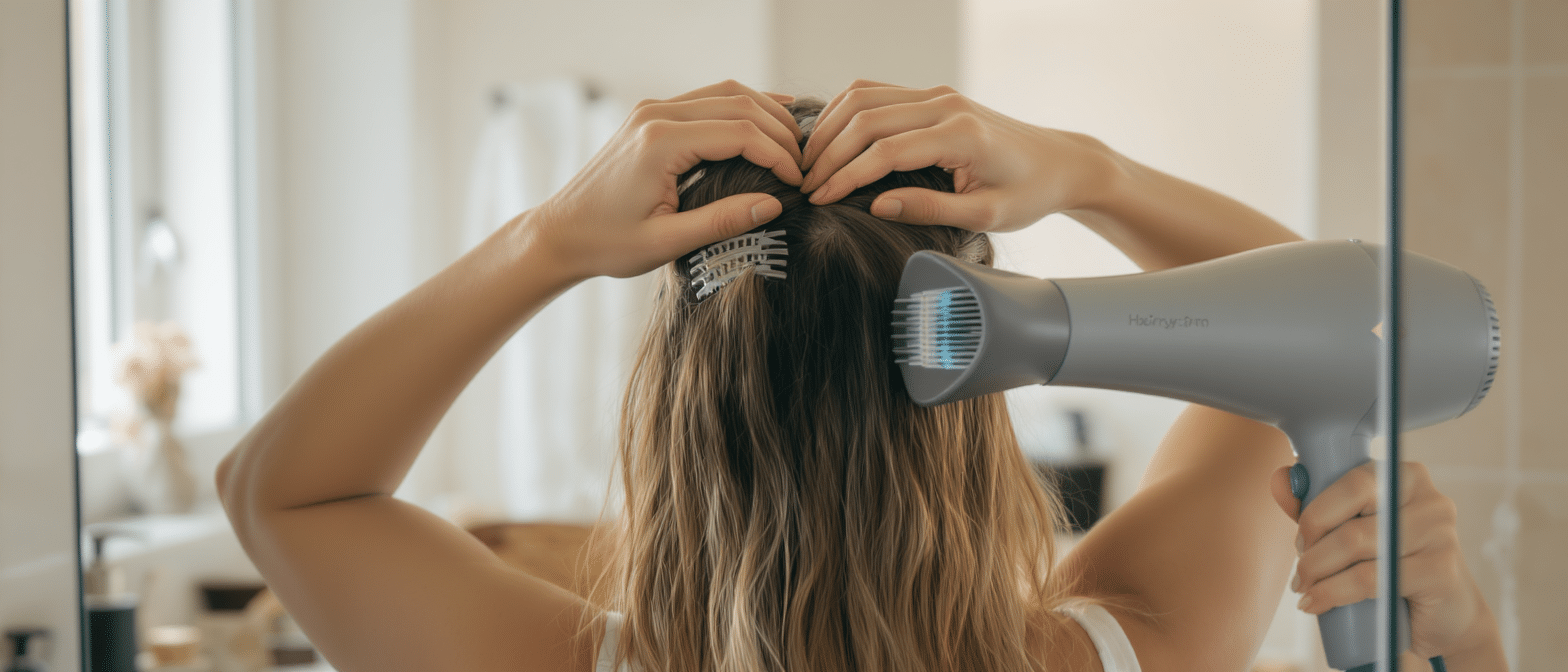 Ce geste rapide pour redonner du volume aux cheveux &eacute;cras&eacute;s par la chaleur