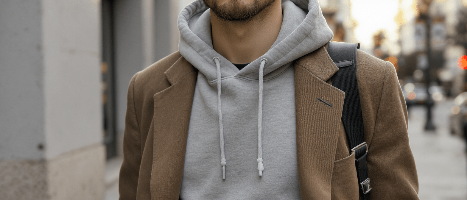 découvrez comment le sweat à capuche peut sublimer votre blazer pour un look décontracté et tendance, alliant confort et style avec élégance.