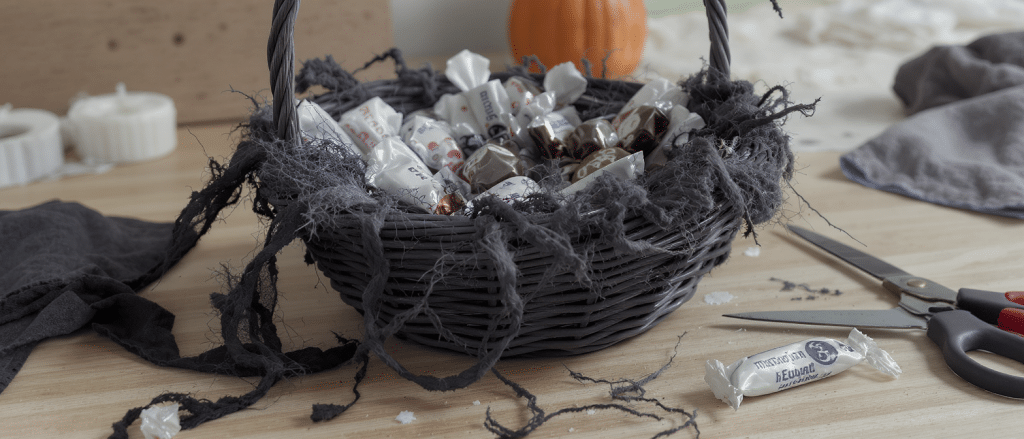DIY Halloween : comment cr&eacute;er un panier &agrave; bonbons original et effrayant