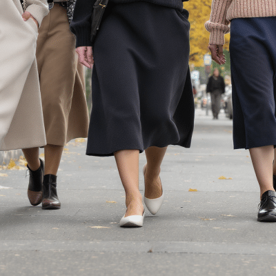 Jupe midi en automne : les chaussures qui composent les plus belles associations
