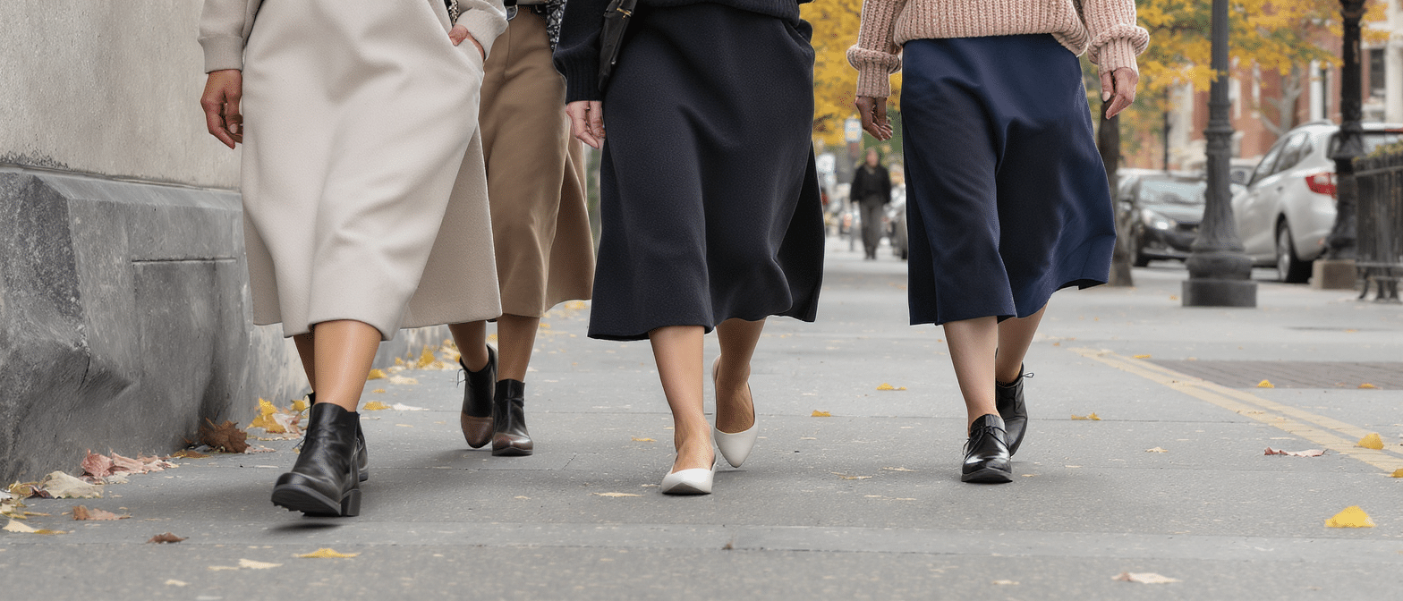 découvrez quelles chaussures associer à une jupe midi en automne : bottines, mocassins ou baskets pour composer des tenues élégantes et confortables.